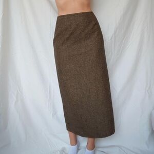 Khaki Green Maxi Midi Pencil Skirt